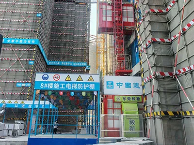 مصاعد إنشائية SC200/200BD: أثناء بناء وتشييد مباني سكنية منخفضة الضوضاء