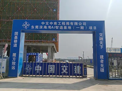 رافعات برجية ومصاعد الإنشاء في مشروع بناء وتشييد مصنع